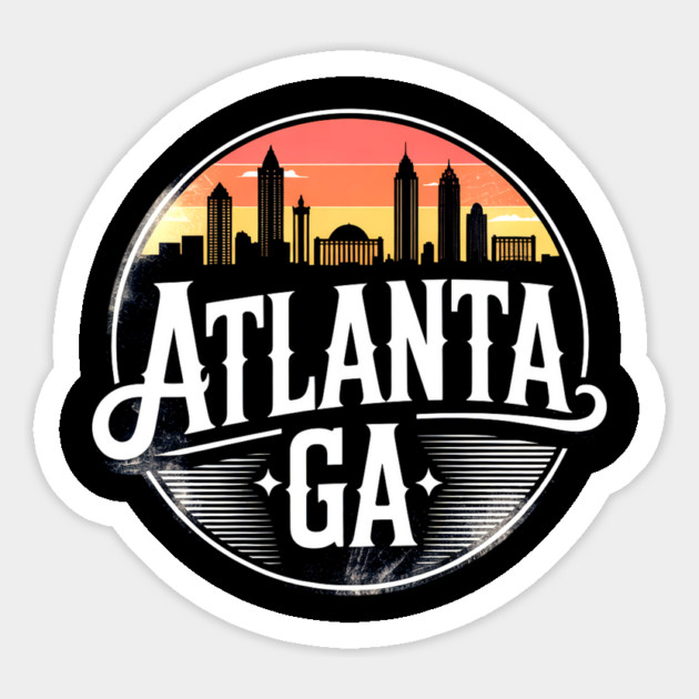 Atlanta GA Magnet by UrbanLifeApparel