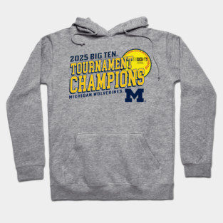 Michigan 2025 Big Ten Softball Tournament Champions Hoodie