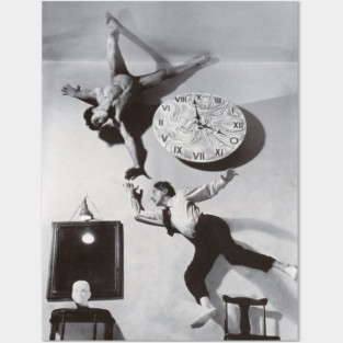 Halsman & Cocteau: The Surrealist Dream Clock on the Wall Posters and Art