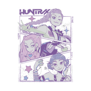 KPop Demon Hunters Huntrix Shirt Rumi Mira Zoey Huntrix Billboard Charts Pin