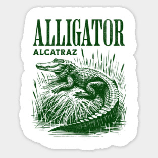 Alligator-Alcatraz-Florida-Everglades-Parody Magnet