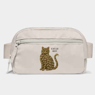 Cat Made of Mice ironic AI Art Club Mascot design AI Slop Bag