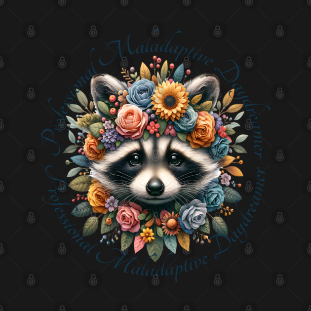 Professional Maladaptive Daydreamer baby raccoon design by Luxinda