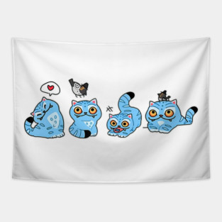 Demon Hunters Tiger And Bird Tapestry