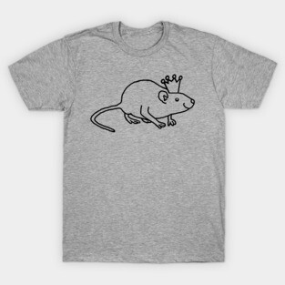 Minimal Rat wearing a Crown T-Shirt