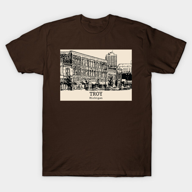 Troy - Michigan T-Shirt by Lakeric