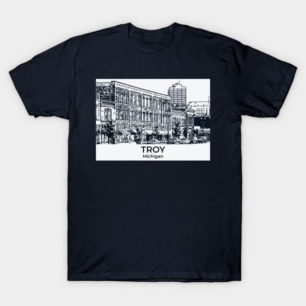 Troy - Michigan T-Shirt by Lakeric