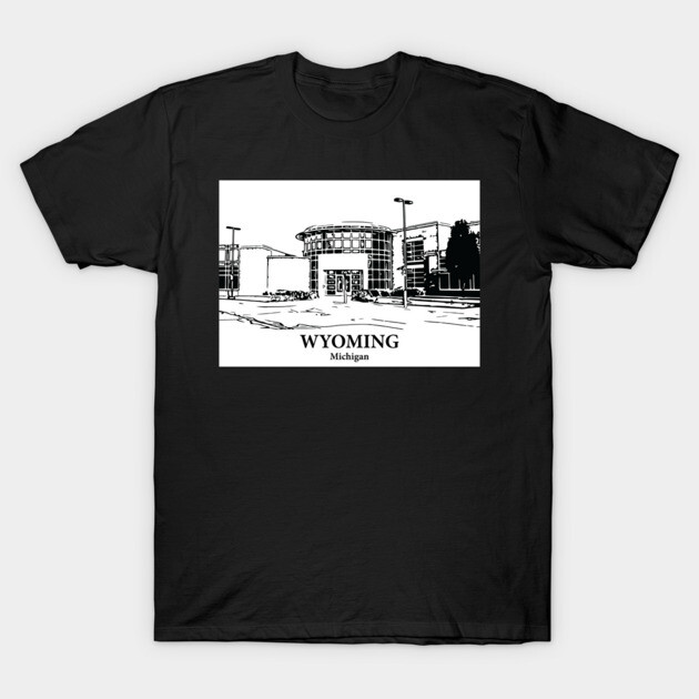 Wyoming - Michigan T-Shirt by Lakeric