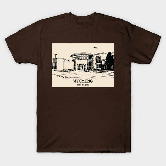 Wyoming - Michigan T-Shirt by Lakeric