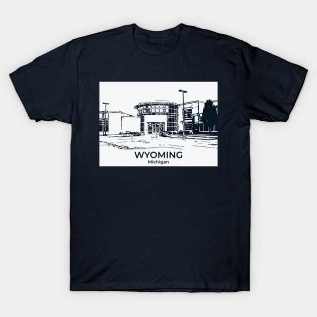 Wyoming - Michigan T-Shirt by Lakeric