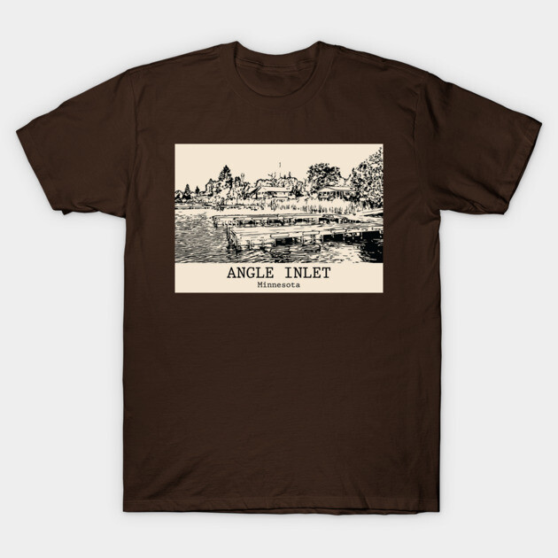 Angle Inlet - Minnesota T-Shirt by Lakeric