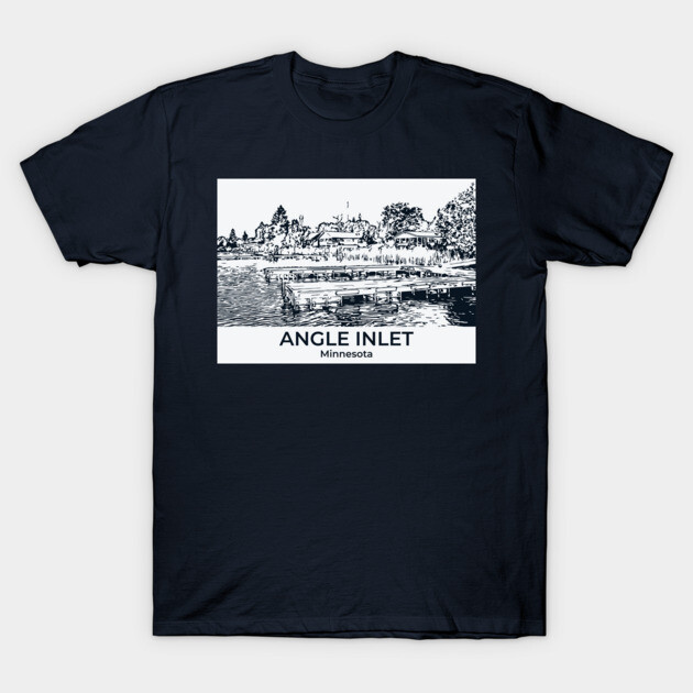 Angle Inlet - Minnesota T-Shirt by Lakeric