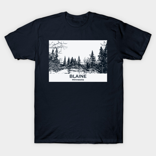 Blaine - Minnesota T-Shirt by Lakeric