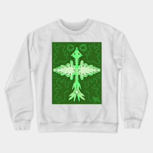 Spirit Of The Forest - Neon Green Crewneck Sweatshirt