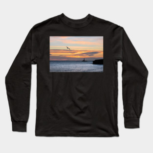 Collywell Bay Sunrise Long Sleeve T-Shirt