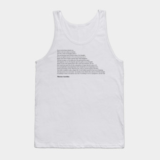 Marcus Aurelius Quotes Tank Top