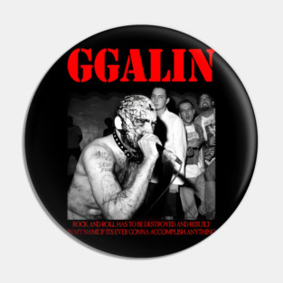 Punk Fury Gg Allins Anthem - chasomun #17 Pin