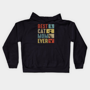 Best Cat Mom Ever Kids Hoodie
