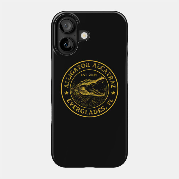 Alligator-Alcatraz Phone Case by Creatifly Graphic Tees