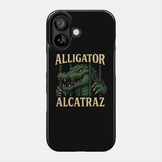 Alligator-Alcatraz Phone Case by Creatifly Graphic Tees
