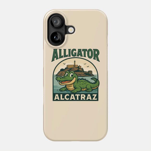 Alligator-Alcatraz Phone Case by Creatifly Graphic Tees