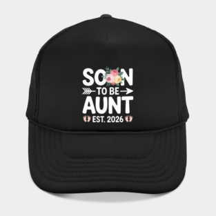 Soon To Be Aunt Est 2026 Floral Baby Announcement Hat