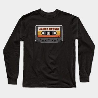 Vintage Cassette - James Brown Long Sleeve T-Shirt