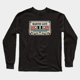 Vintage Cassette - Marvin Gaye Long Sleeve T-Shirt