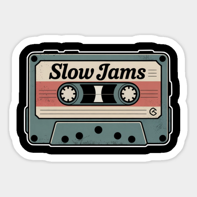 Vintage Cassette - Slow Jams Magnet by UrbanLifeApparel