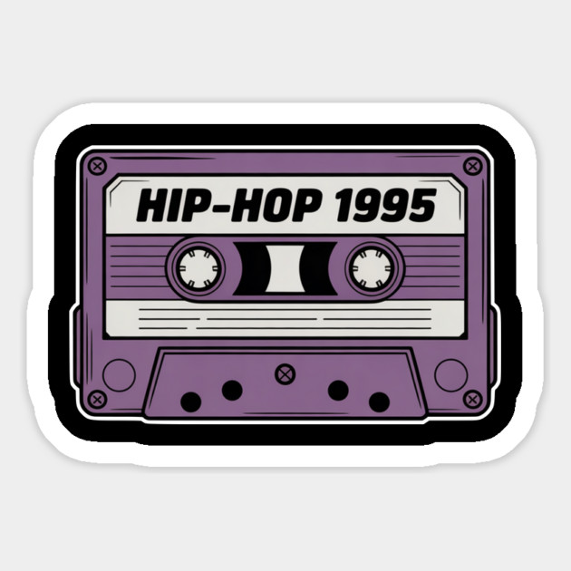 Vintage Cassette - Purple Tape Hip-Hop 1995 Magnet by UrbanLifeApparel