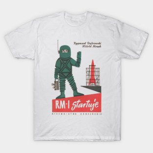 Retro Soviet Sci-Fi Space Explorer T-Shirt