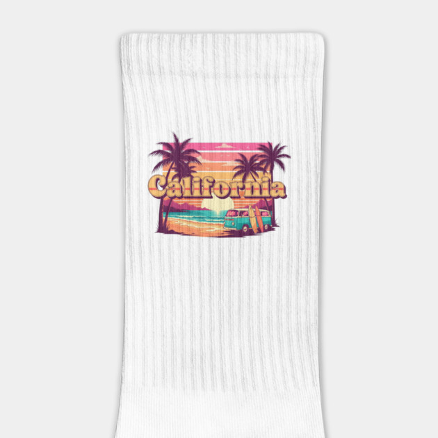 California Sunset Vibes by Ink Lines