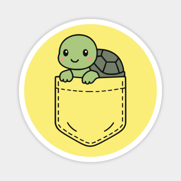 Funny Pet Turtle Pocket Pal Cute Turtle Reptile Pet Magnet by Yesteeyear