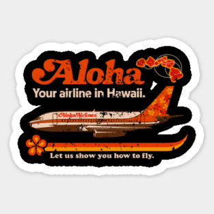 aloha your airlines in hawaii Magnet