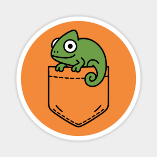 Funny Chameleon Pocket Pal Cute Colorful Chameleon Reptile Magnet