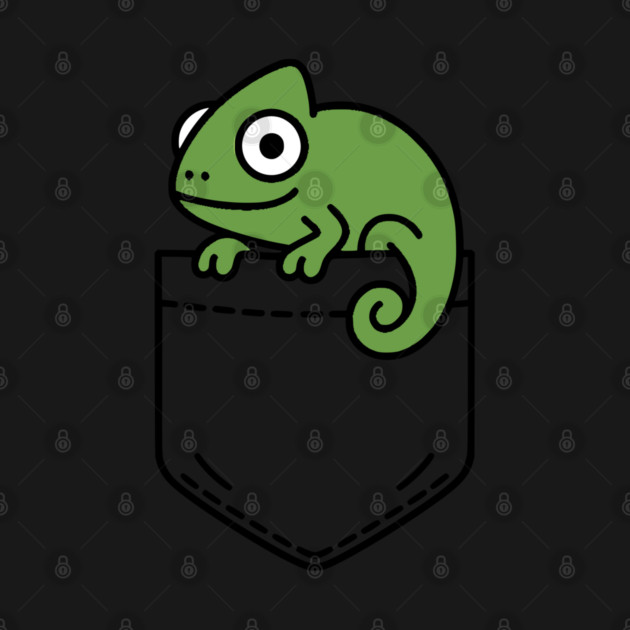 Funny Chameleon Pocket Pal Cute Colorful Chameleon Reptile by Yesteeyear