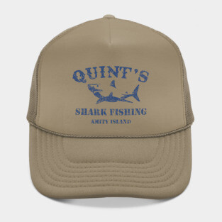quint's shark fishing amity island retro Hat