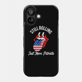 Patriotic USA Flag Still Rolling Lips Phone Case