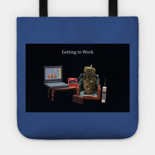 Getting to Work - Weed Design Tote by MrGreenGenes420