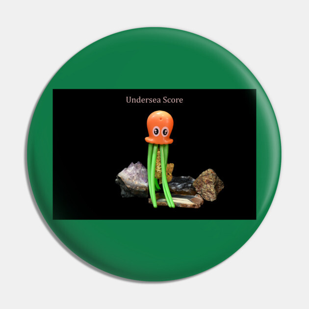 Jellyfish Blueberry  Undersea Score - Weed Design Pin by MrGreenGenes420