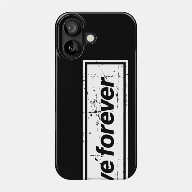 Live Forever - The Mancunian Indie Anthem White Phone Case by Butter Creative