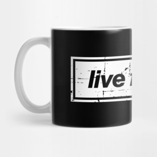 Live Forever - The Mancunian Indie Anthem White Mug