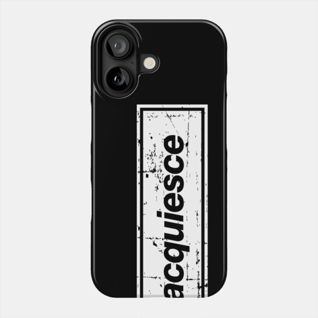 Acquiesce - The Mancunian Indie Anthem White Phone Case by Butter Creative