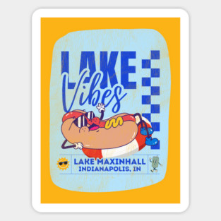 Hot Doggin' Lake Vibes at Lake Maxinhall Magnet