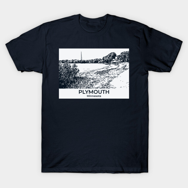 Plymouth - Minnesota T-Shirt by Lakeric