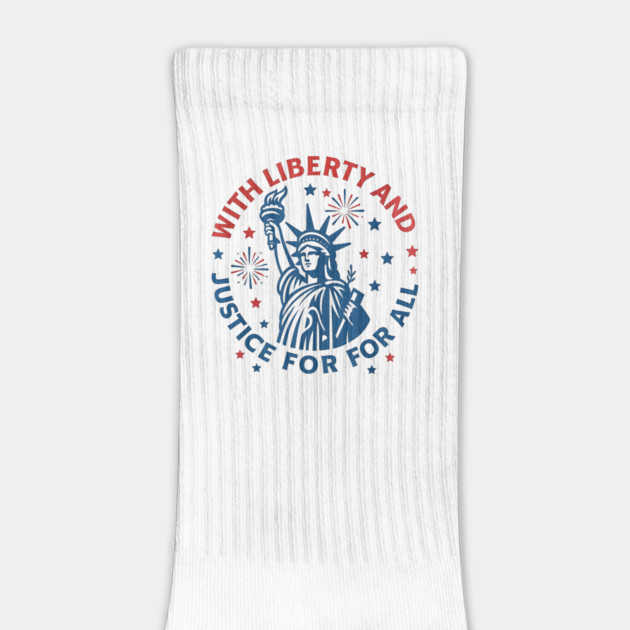 Liberty And Justice For All Statue of Liberty Patriotic Design by ArtistTee ⭐⭐⭐⭐⭐