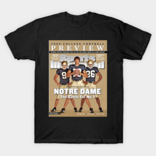 Brady Quinn, Travis Thomas & Tom Zbikowski Sports Illustrated T-Shirt