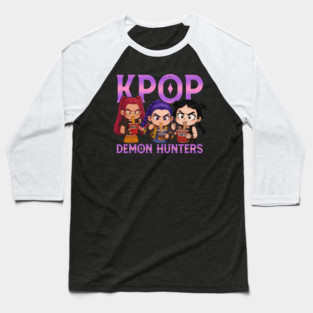 Kpop Demon Hunters Inspired, CHIBI Baseball T-Shirt