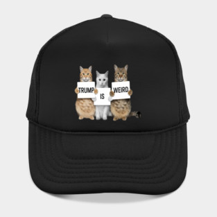 Trump is Weird Cats Anti Trump Hat