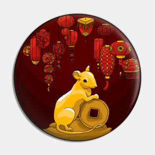 Year of the rat Pin